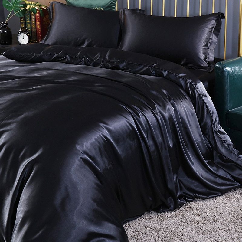 Luxury Silk/Satin Bedding Set (4-Piece) - SilkSleep