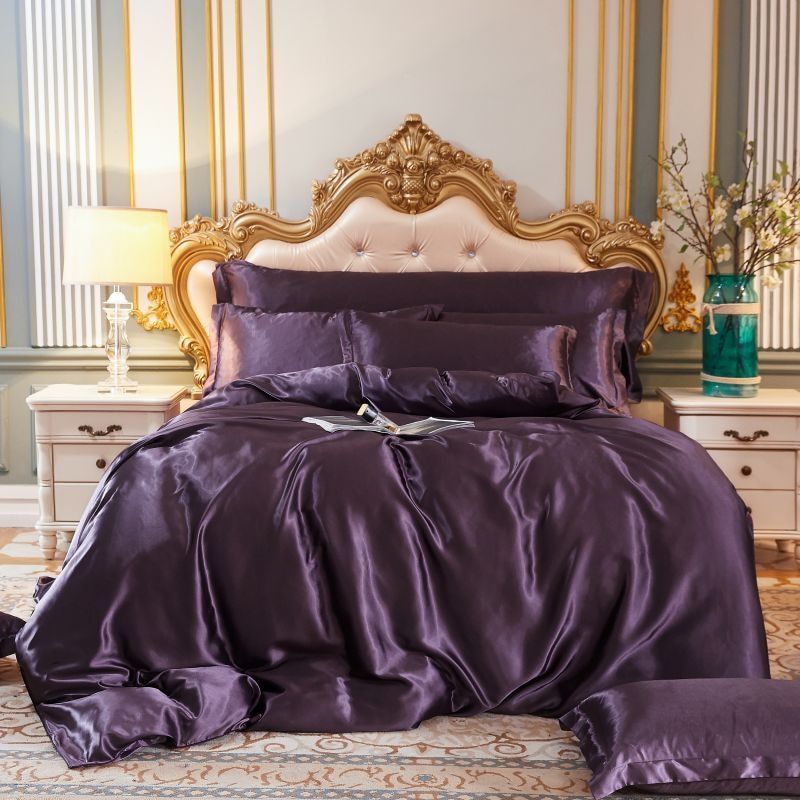 Luxury Silk/Satin Bedding Set (4-Piece) - SilkSleep