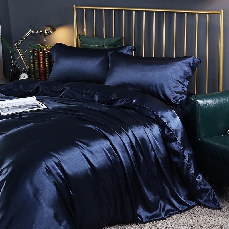 Luxury Silk/Satin Bedding Set (4-Piece) - SilkSleep