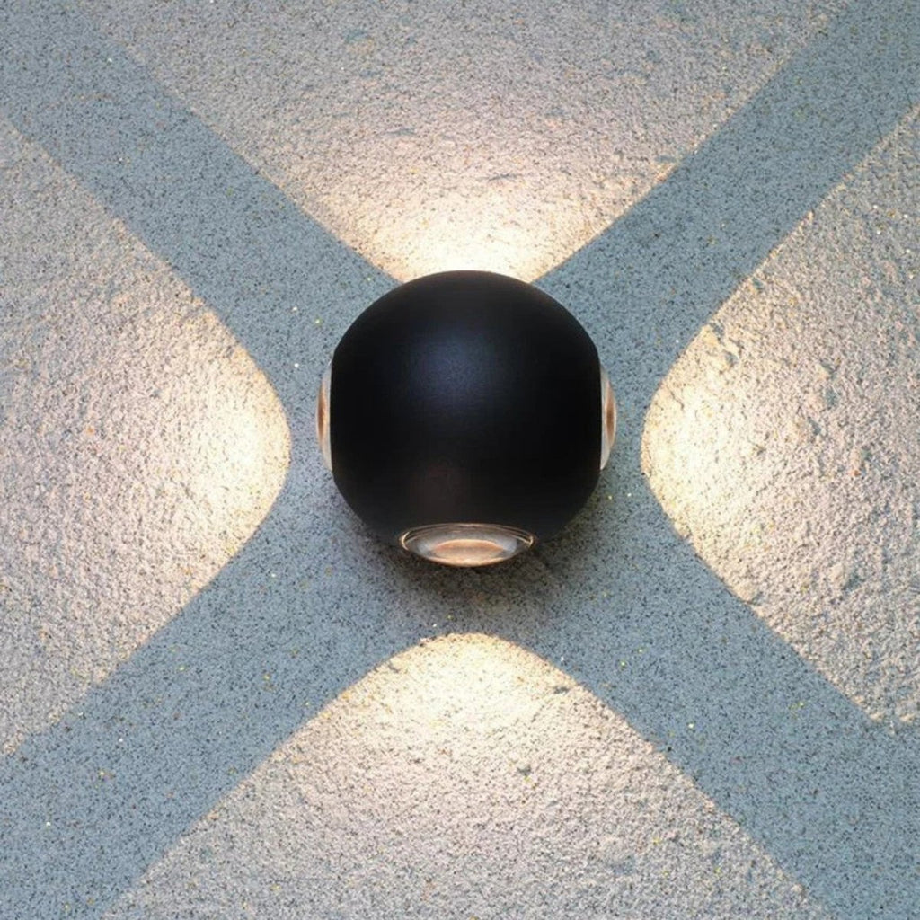 Matte Black Sculptural Beam Wall Light