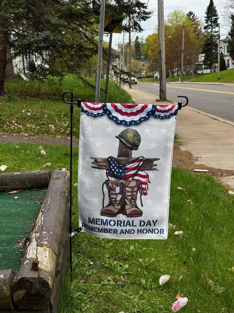 Memorial Day Flag Remember and Honor flag, Double side printed
