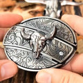 BowLift | Metal Oval Cowboys Belt Buckle