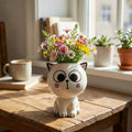 Mini Cat Ceramic Flowerpot for Small Plants