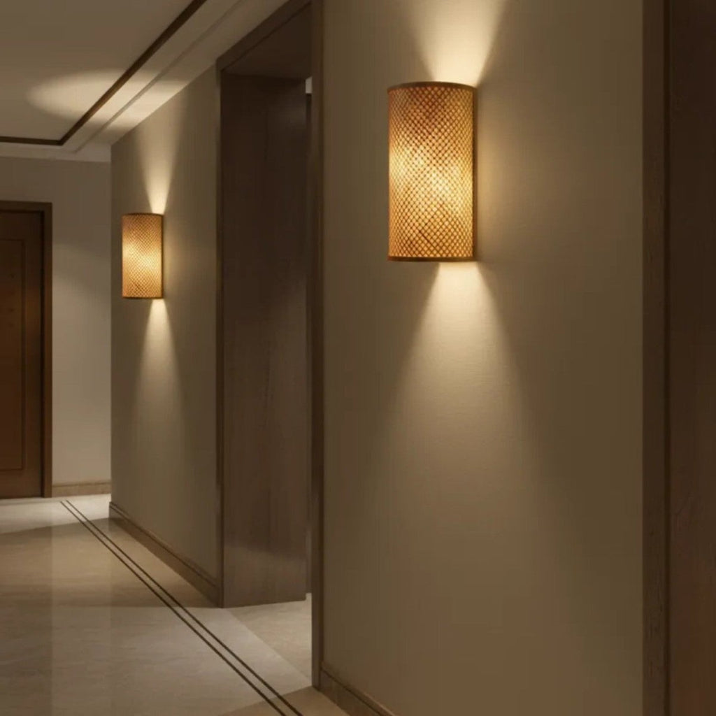 Minimalist Bamboo Wall Lamp