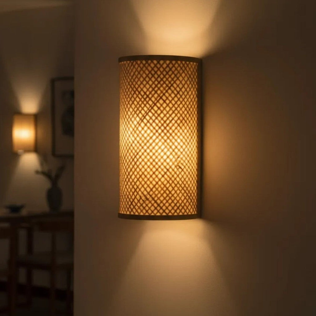 Minimalist Bamboo Wall Lamp