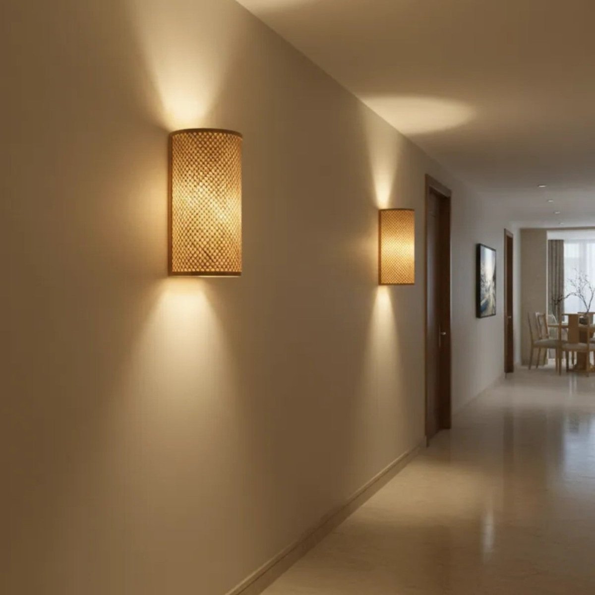 Minimalist Bamboo Wall Lamp
