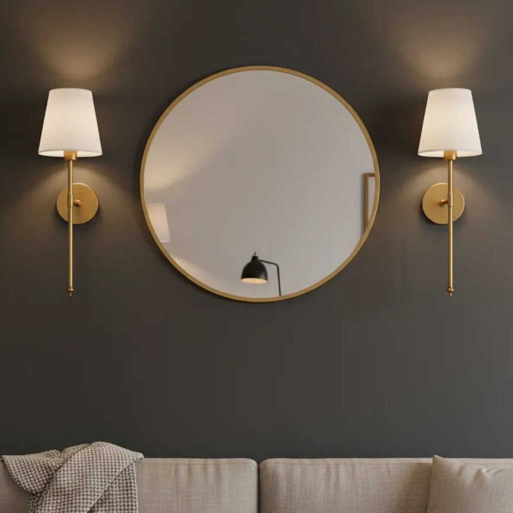 Modern Brass Wall Sconce Set (2 pcs)
