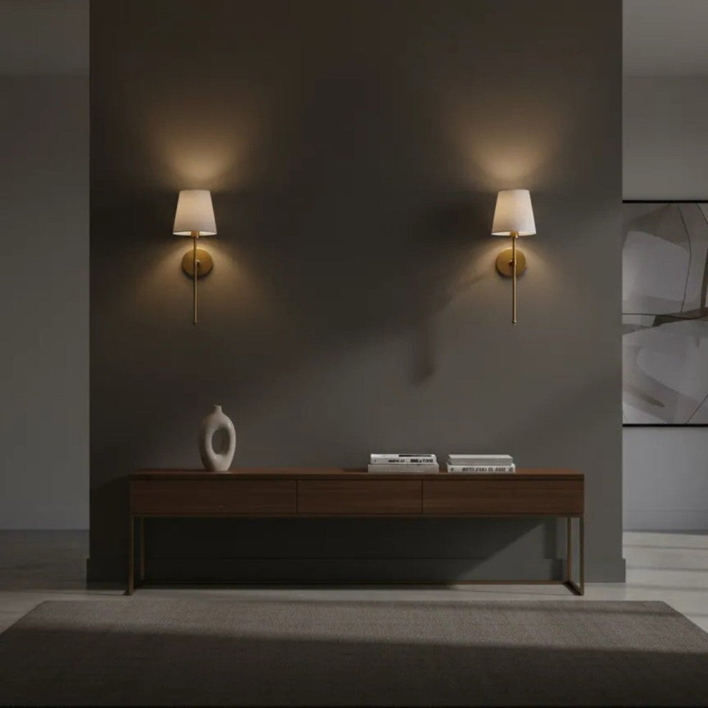 Modern Brass Wall Sconce Set (2 pcs)