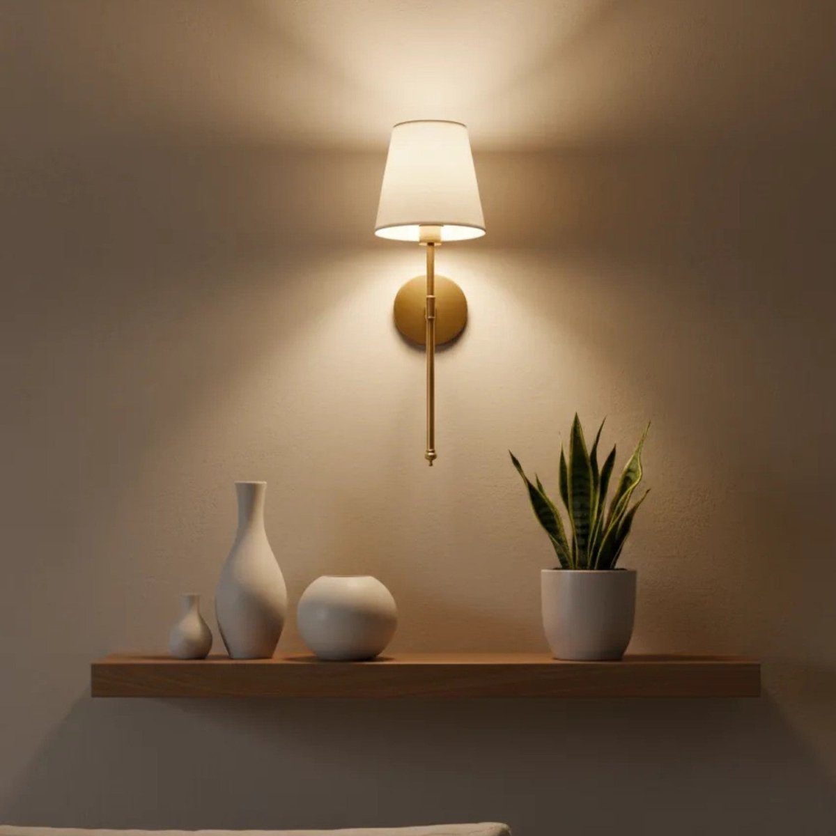 Modern Brass Wall Sconce Set (2 pcs)