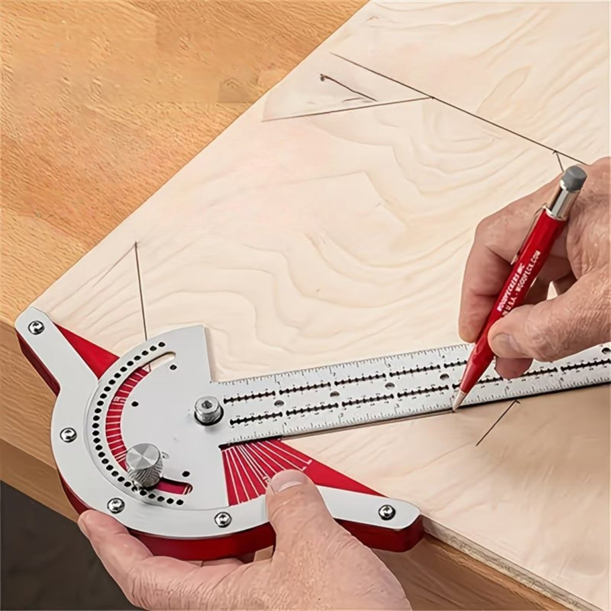 Multi-Angle Woodworking Ruler