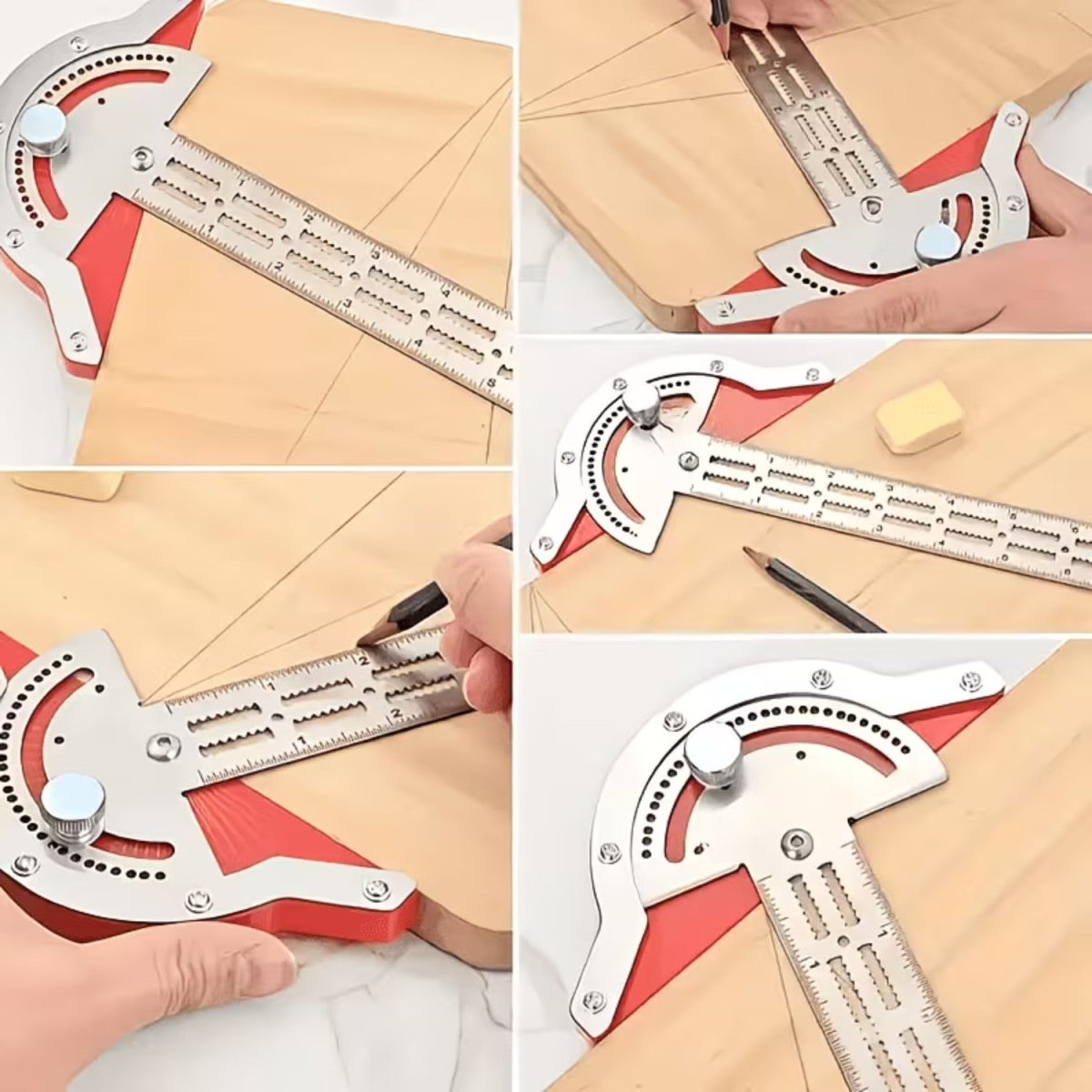 Multi-Angle Woodworking Ruler
