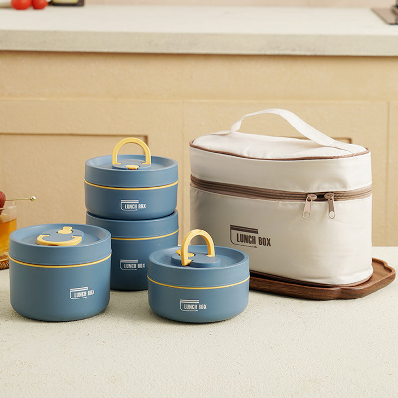 Multi-layer Insulated Lunch Box with FREE Carry Bag - ThermoBox