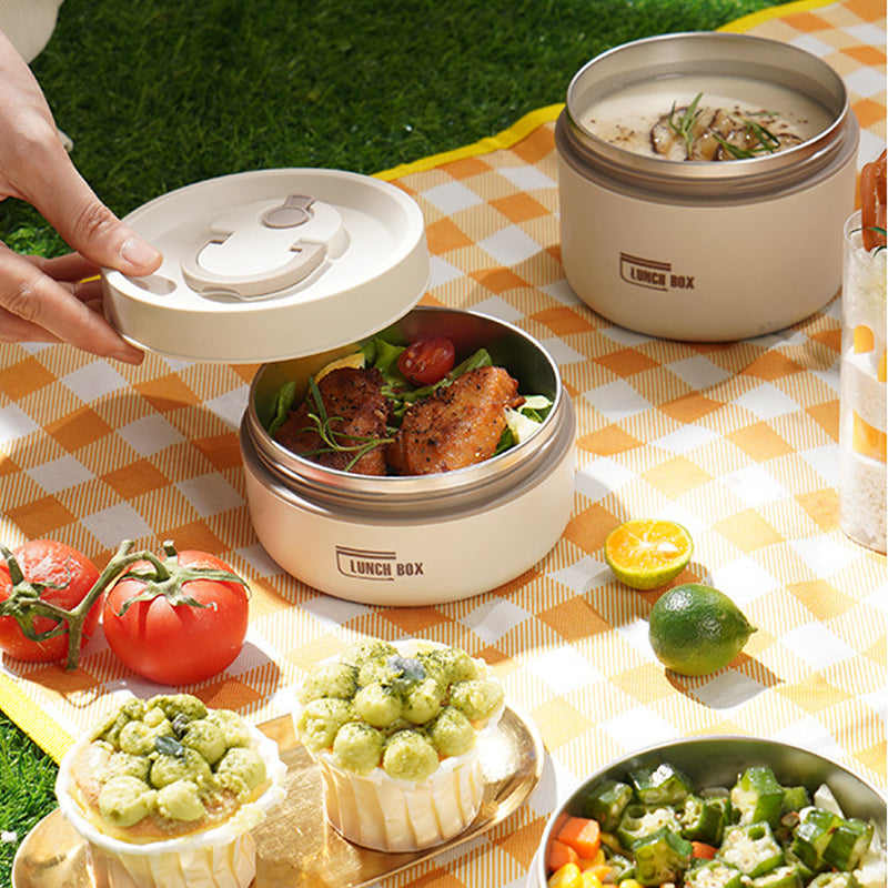Multi-layer Insulated Lunch Box with FREE Carry Bag - ThermoBox