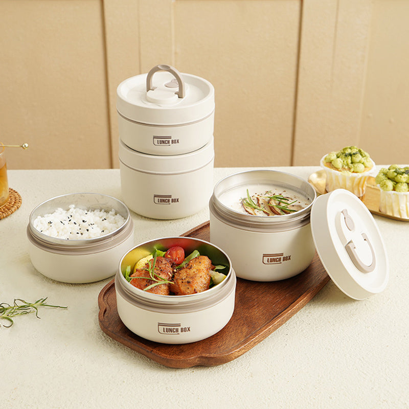 Multi-layer Insulated Lunch Box with FREE Carry Bag - ThermoBox