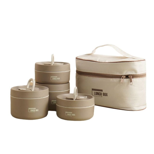 Multi-layer Insulated Lunch Box with FREE Carry Bag - ThermoBox