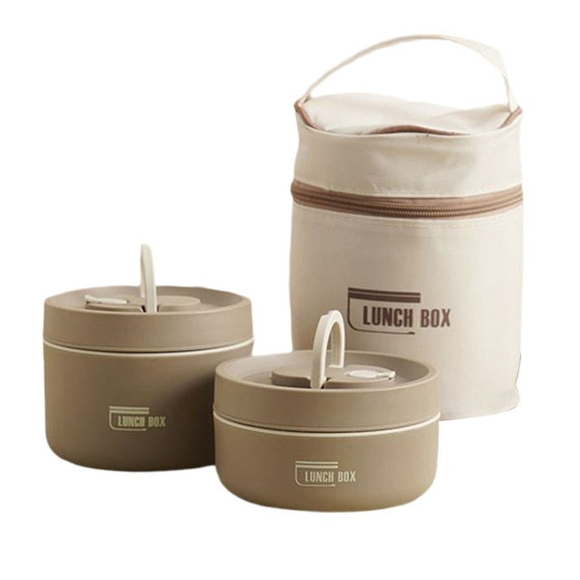 Multi-layer Insulated Lunch Box with FREE Carry Bag - ThermoBox