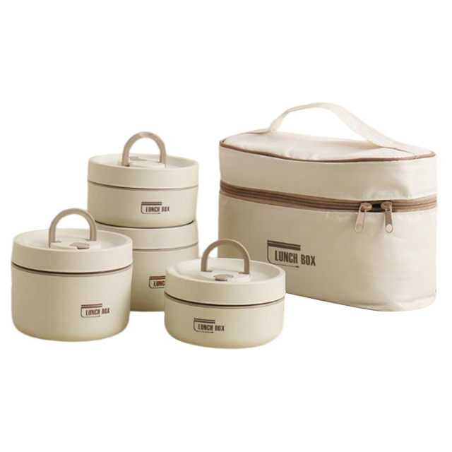 Multi-layer Insulated Lunch Box with FREE Carry Bag - ThermoBox