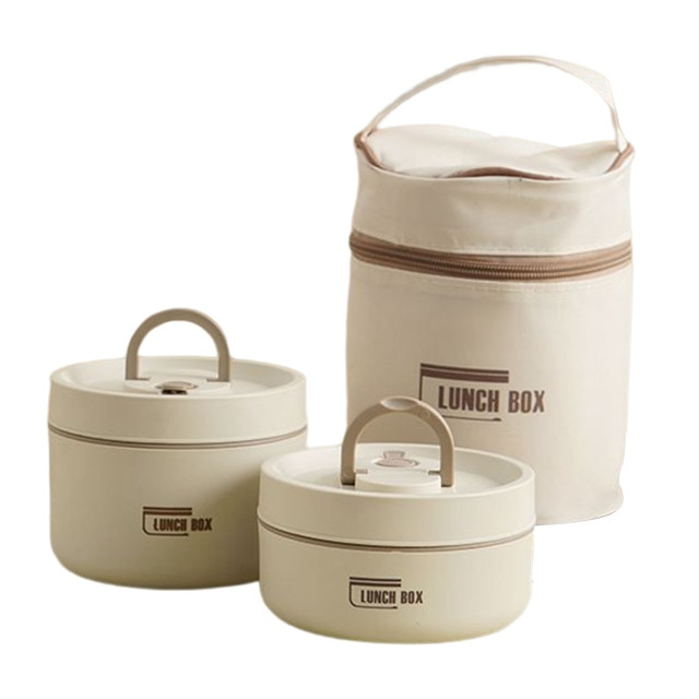 Multi-layer Insulated Lunch Box with FREE Carry Bag - ThermoBox