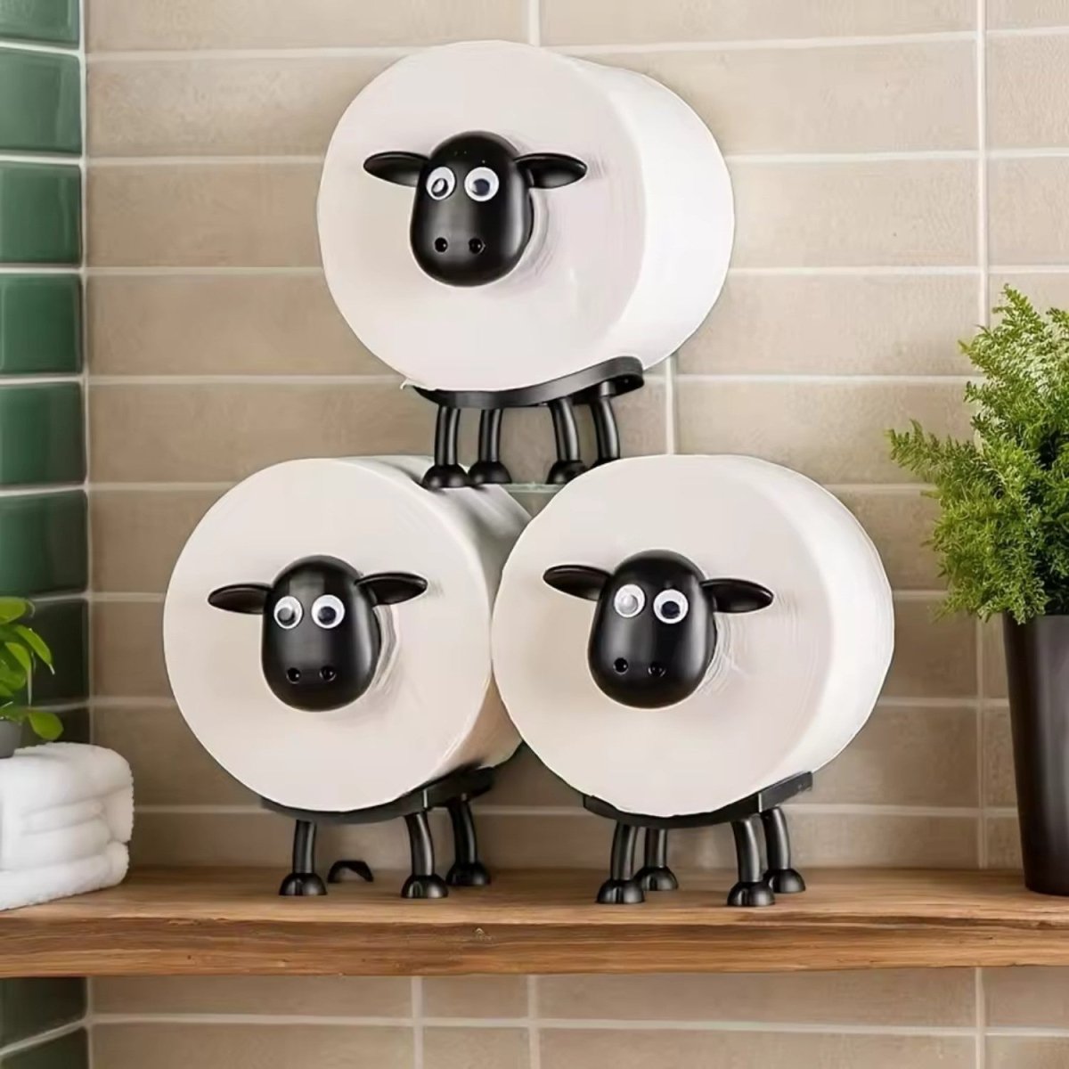 Playful Sheep Toilet Paper Holder