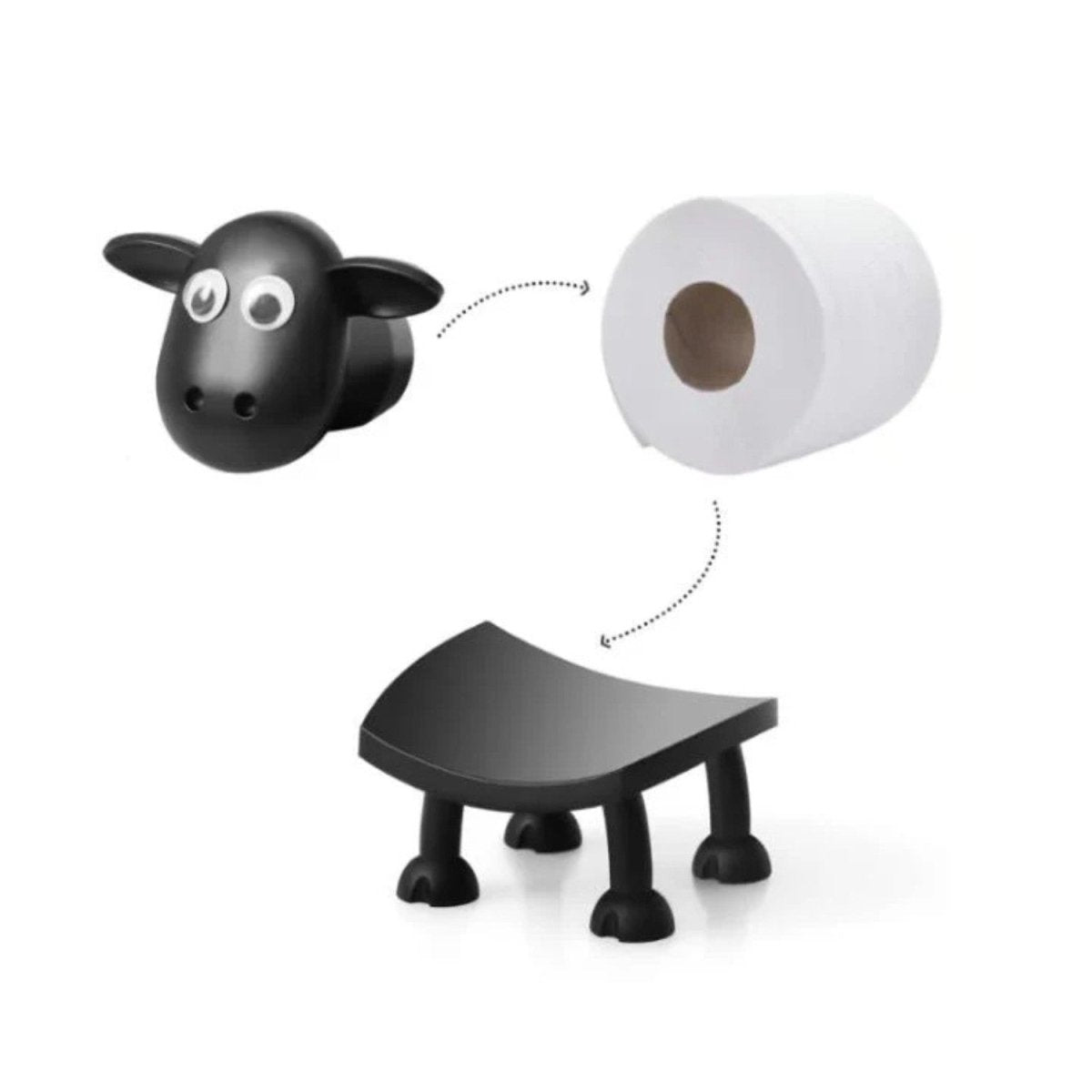 Playful Sheep Toilet Paper Holder