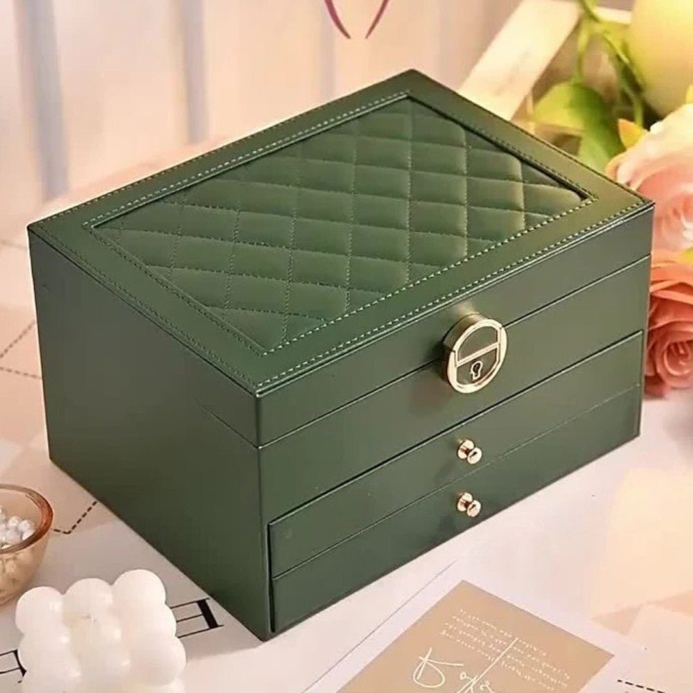 Premium Leather Jewelry Storage Organizer