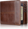 Premium RFID-Blocking Leather Bifold Wallet for Men - SlimArmor