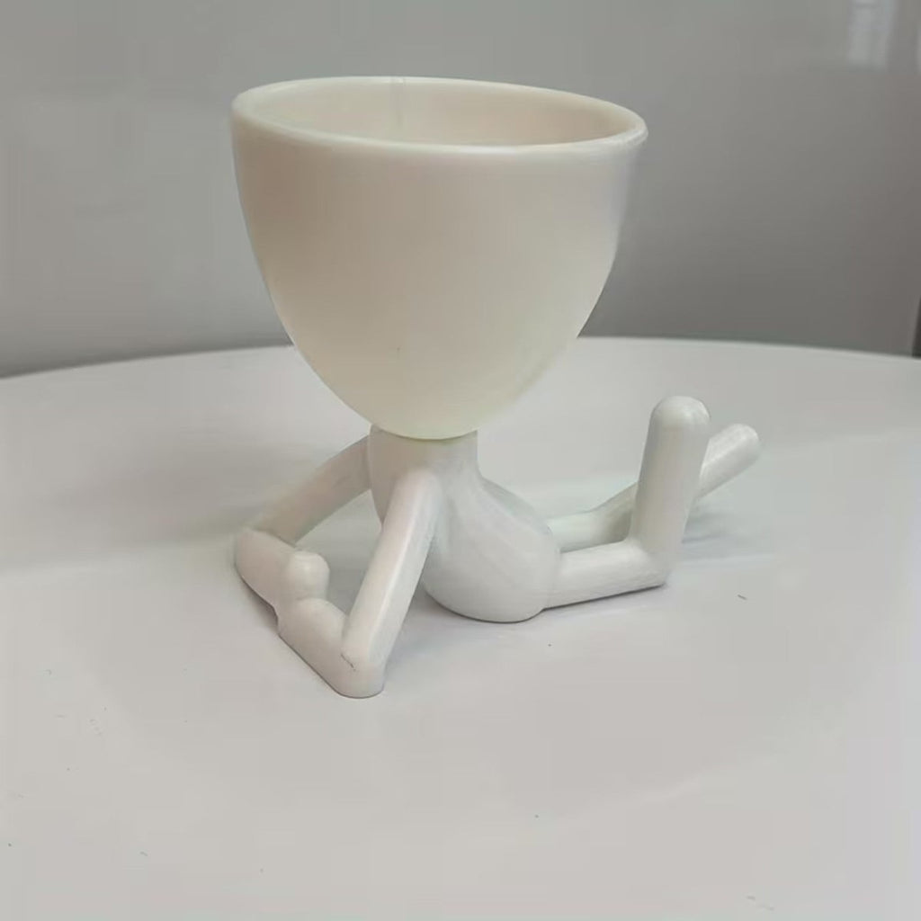 Resin Figure Plant Pot with Unique Design