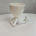 Resin Figure Plant Pot with Unique Design