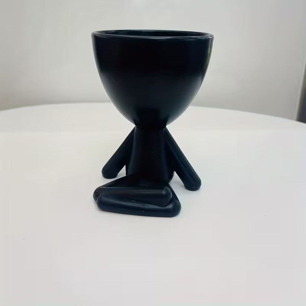 Resin Figure Plant Pot with Unique Design