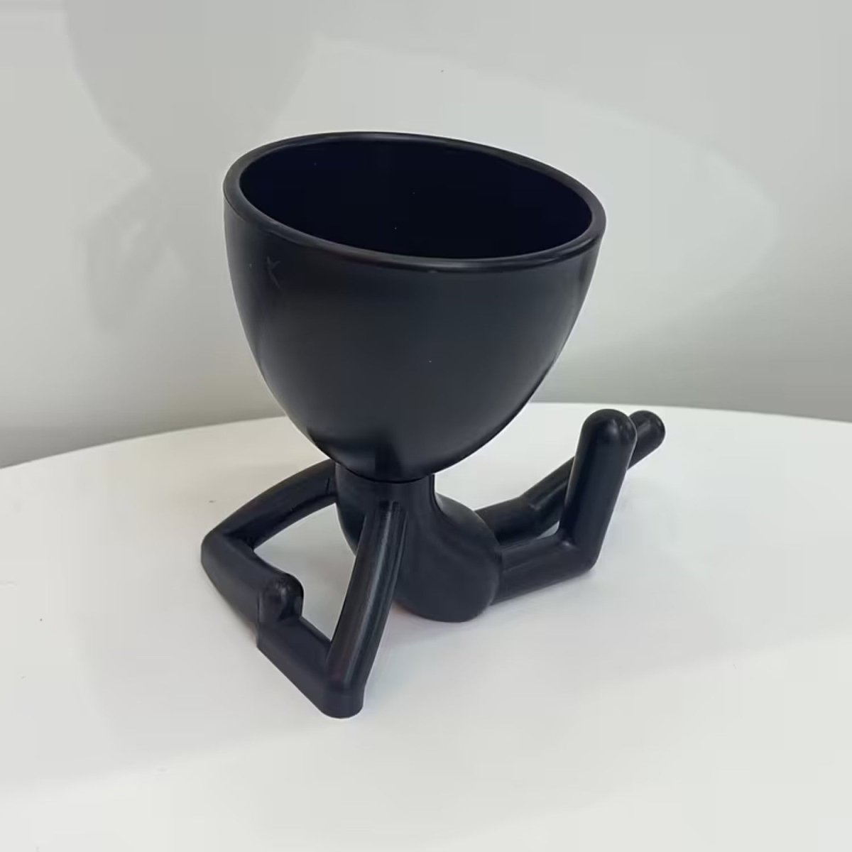 Resin Figure Plant Pot with Unique Design