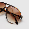 Retro Oversized Aviator Sunglasses - Amara