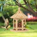 Rustic Wooden Birdhouse with Water System
