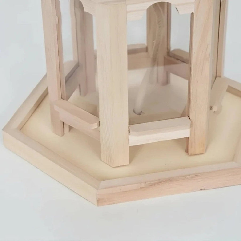 Rustic Wooden Birdhouse with Water System