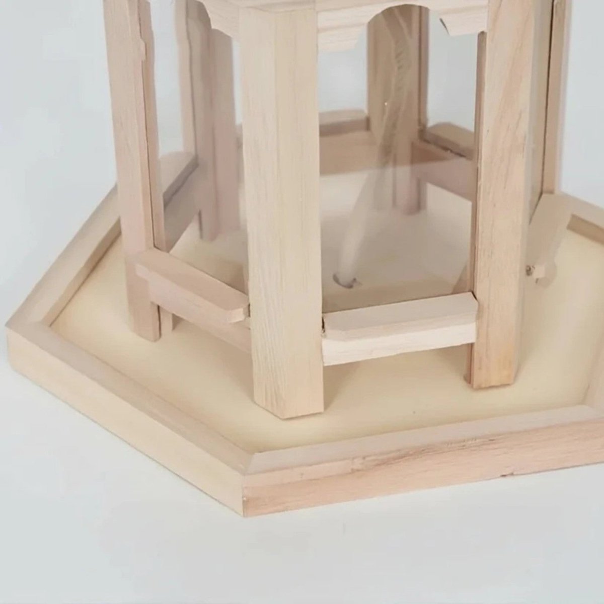Rustic Wooden Birdhouse with Water System
