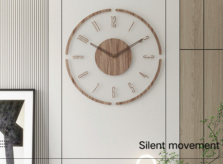 Scandinavian Style Wooden Wall Clock - WoodWave