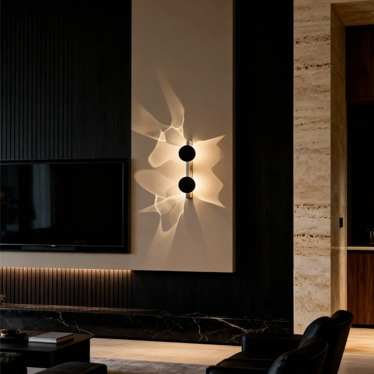 Sculptural Halo Glow Wall Light