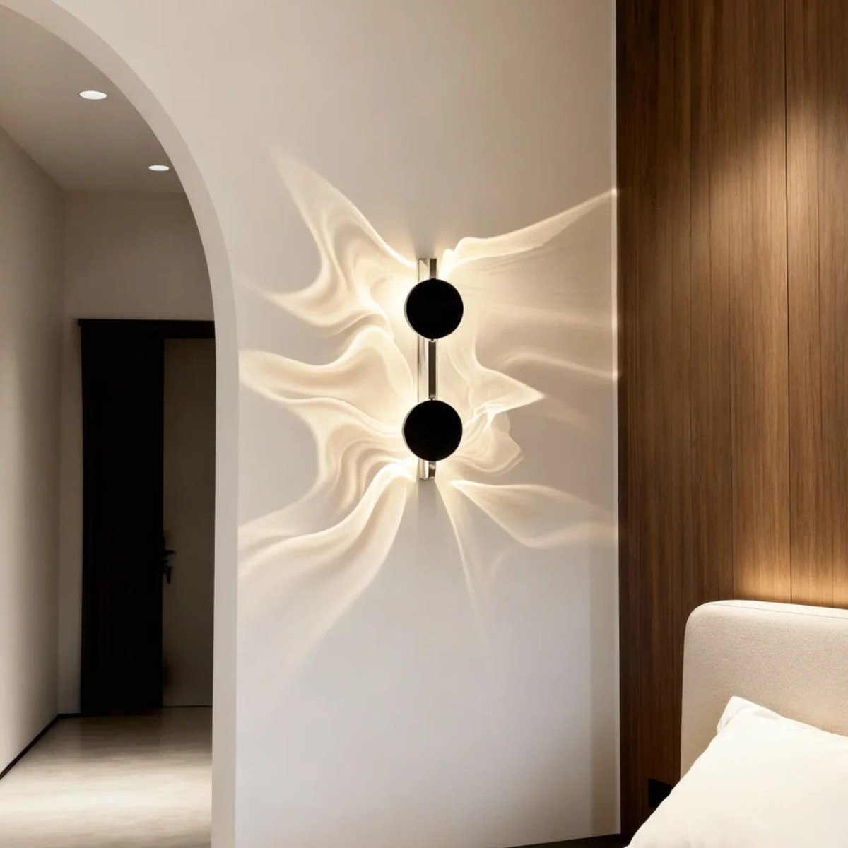Sculptural Halo Glow Wall Light