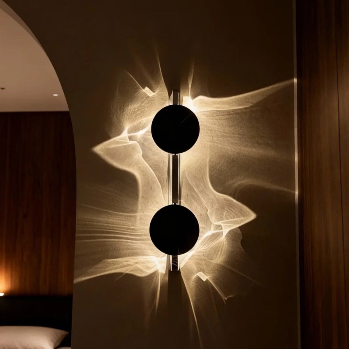 Sculptural Halo Glow Wall Light