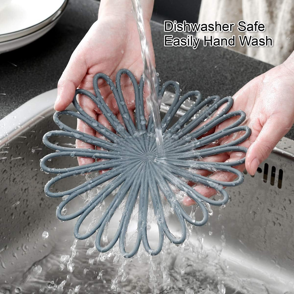 Set of 3 Silicone Coasters: Heat Resistant Heat Pads 1