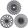 Set of 3 Silicone Coasters: Heat Resistant Heat Pads 1