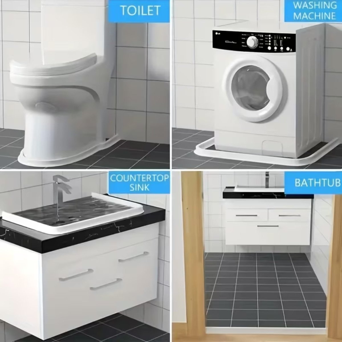 Shower Water Retention Barrier
