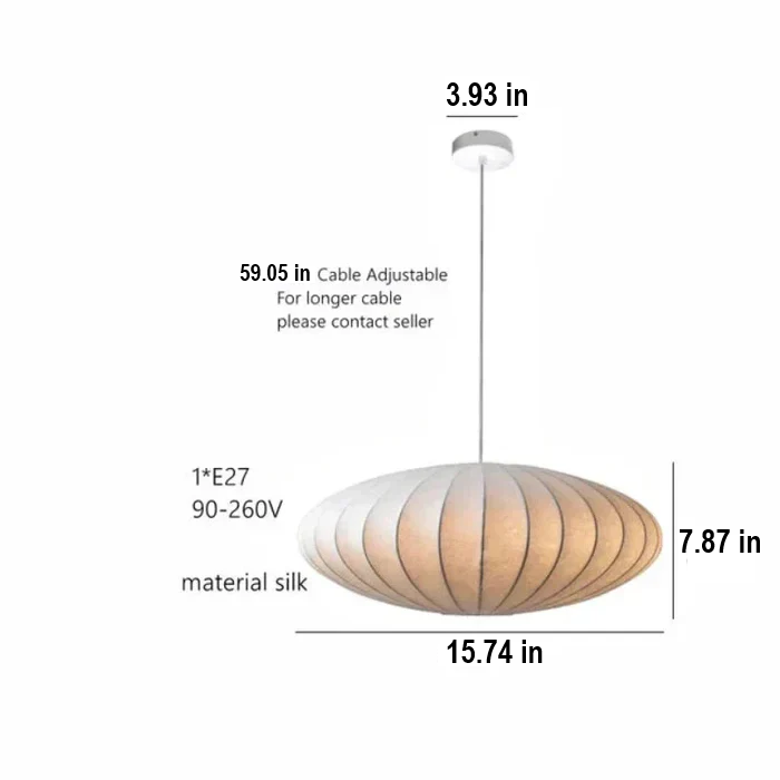 Silk Crown Crystal Pendant Lamp