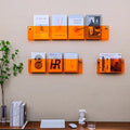 Sleek Clear Acrylic Magazine Wall Shelf
