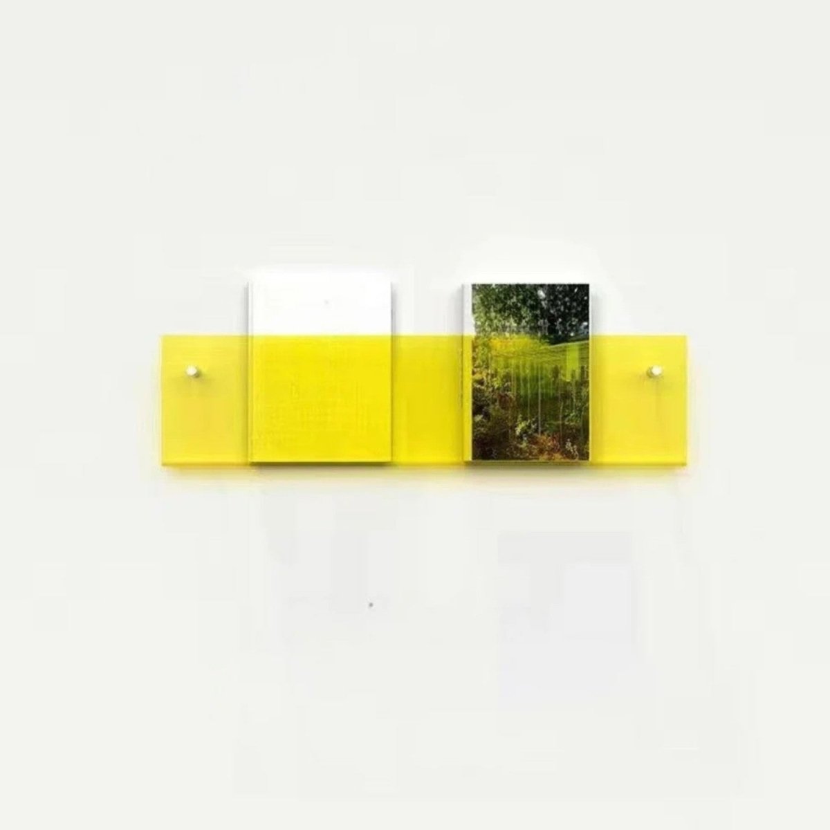 Sleek Clear Acrylic Magazine Wall Shelf