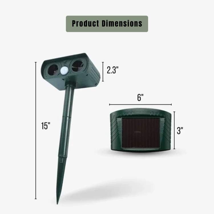 Solar-Powered Ultrasonic Pest Repeller