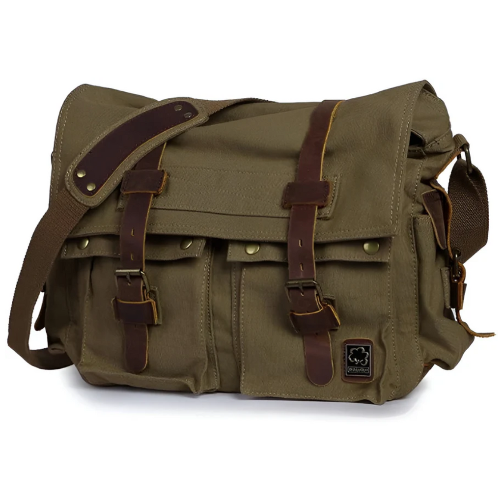 Spacious Men's Canvas Crossbody - UrbanTrail