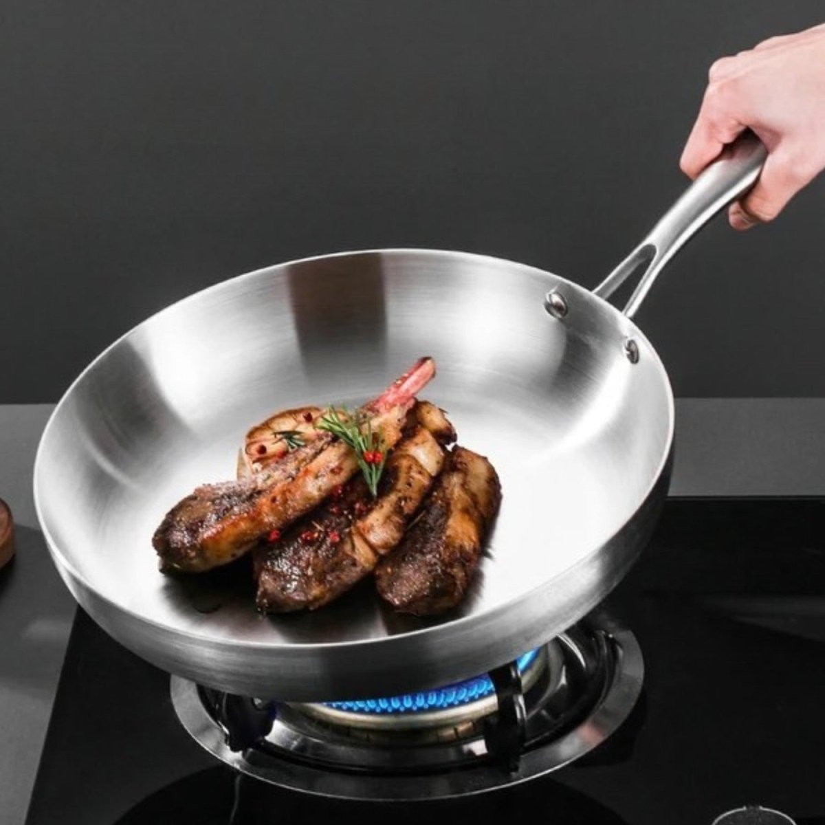 Stainless Steel Frying Pan