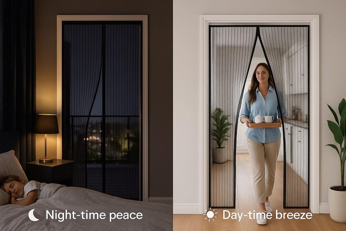 Stop Midnight Mosquito Raids – Enjoy Every Summer Evening With The 6-Second Self-Sealing Door Screen