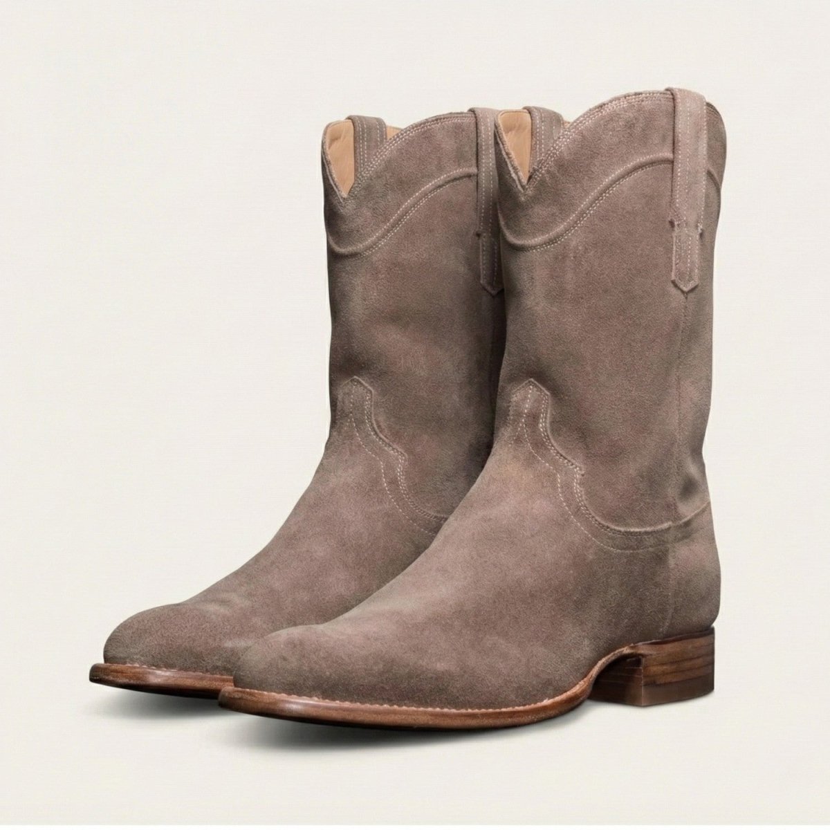 Stylish High-Top Cowboy Boots for Men