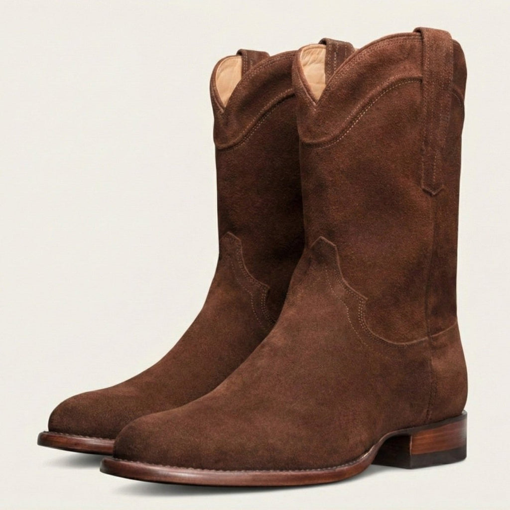 Stylish High-Top Cowboy Boots for Men